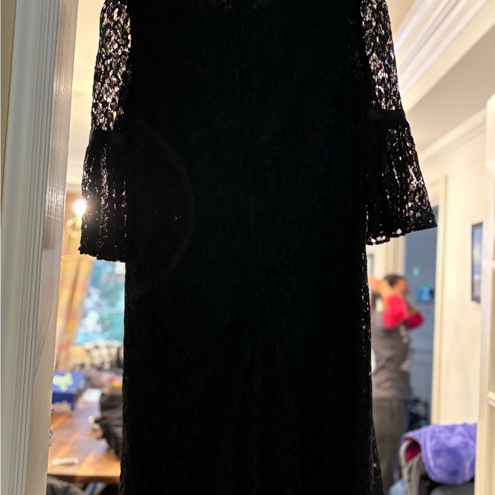 Dolce & Gabbana Black Lace Long Sleeve Dress - Picture 3 of 5